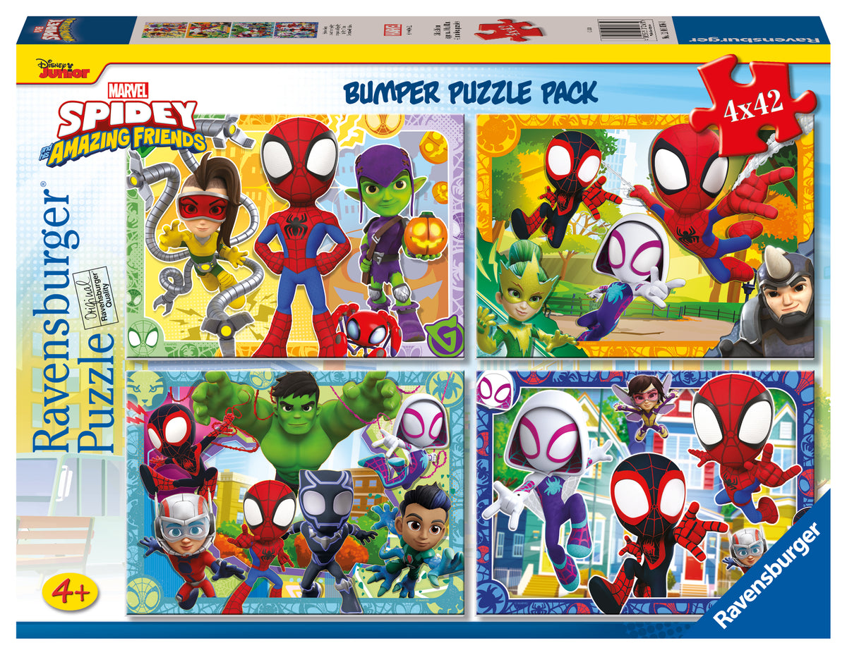 Ravensburger 4x42pc Jigsaw Puzzle Spidey's Team