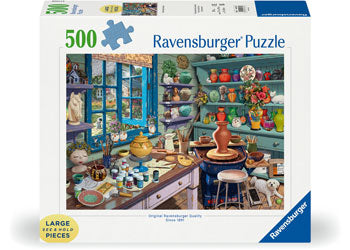 Ravensburger 500pc Jigsaw Puzzle Pottery Studio Sanctuary Large Format