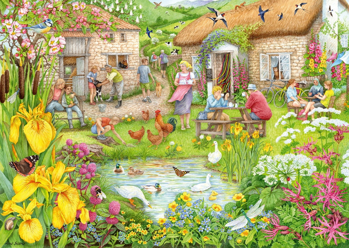 Ravensburger 1000pc Jigsaw Puzzle Valley Farm Cafe