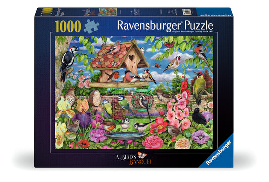 Ravensburger 1000pc Jigsaw Puzzle A Bird's Banquet The Bird Table