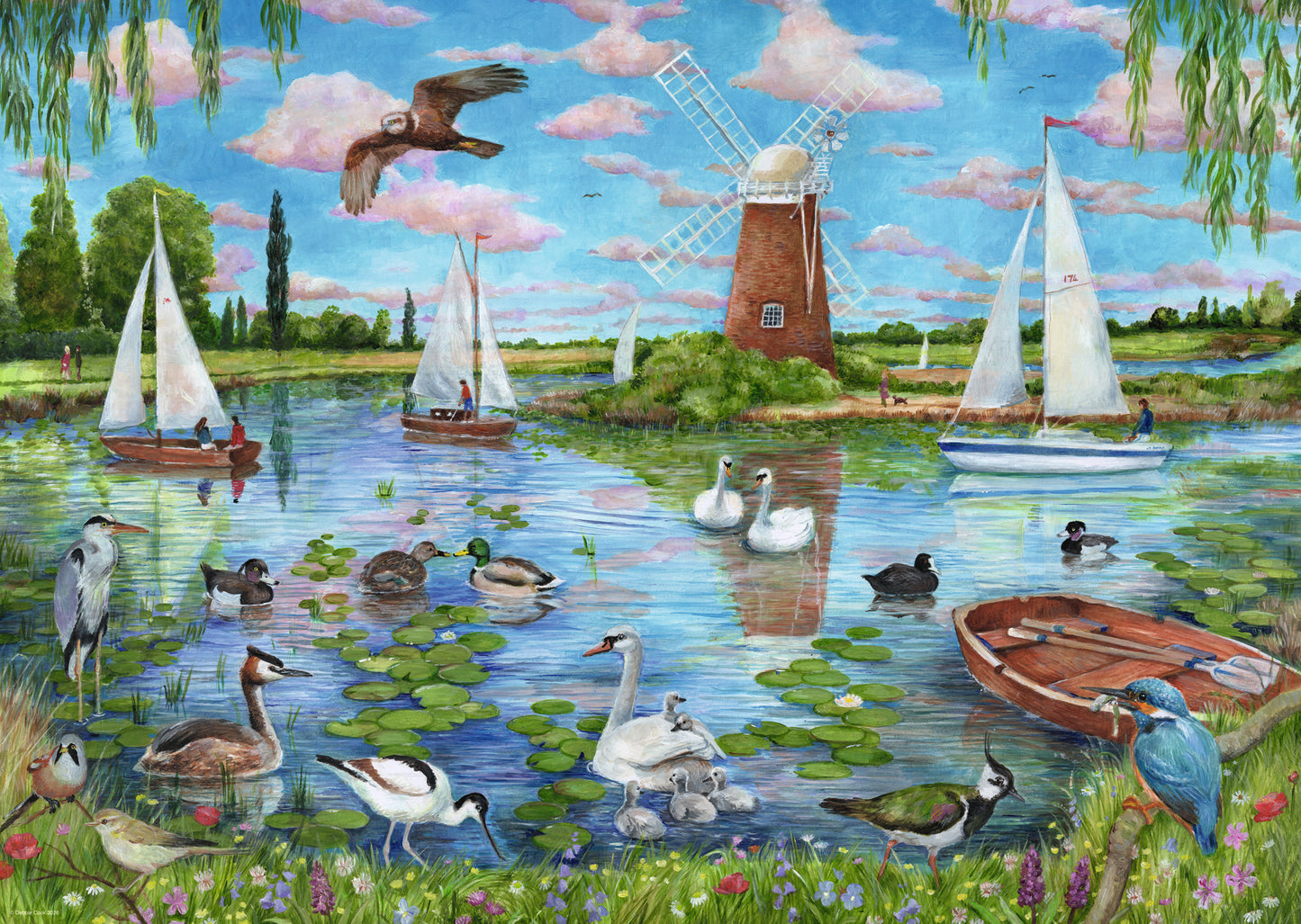 Ravensburger 1000pc Jigsaw Puzzle Life Along The Broads