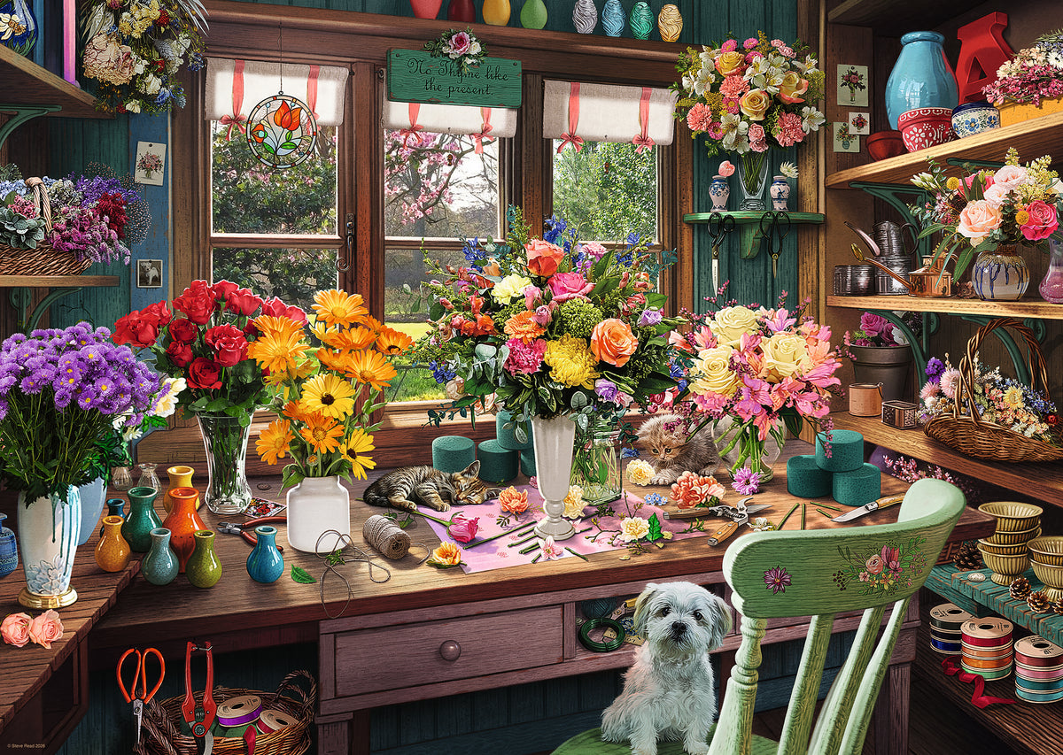 Ravensburger 1000pc Jigsaw Puzzle The Flower Arranger's Shed