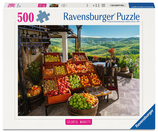 Ravensburger 500pc Jigsaw Puzzle Fruit and Vegetables Market Croatia