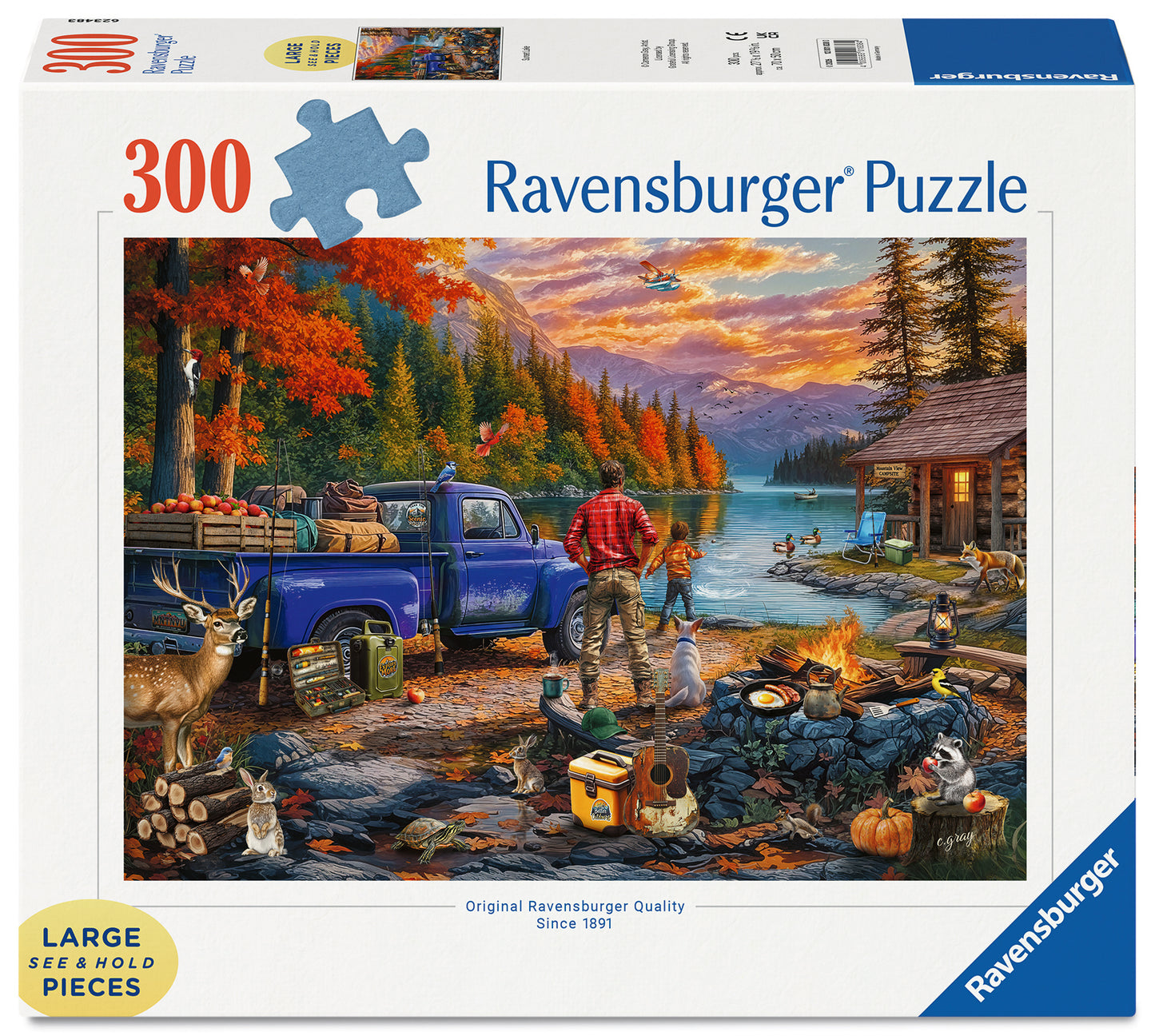 Ravensburger 300pc Jigsaw Puzzle Sunset Lake Large Format