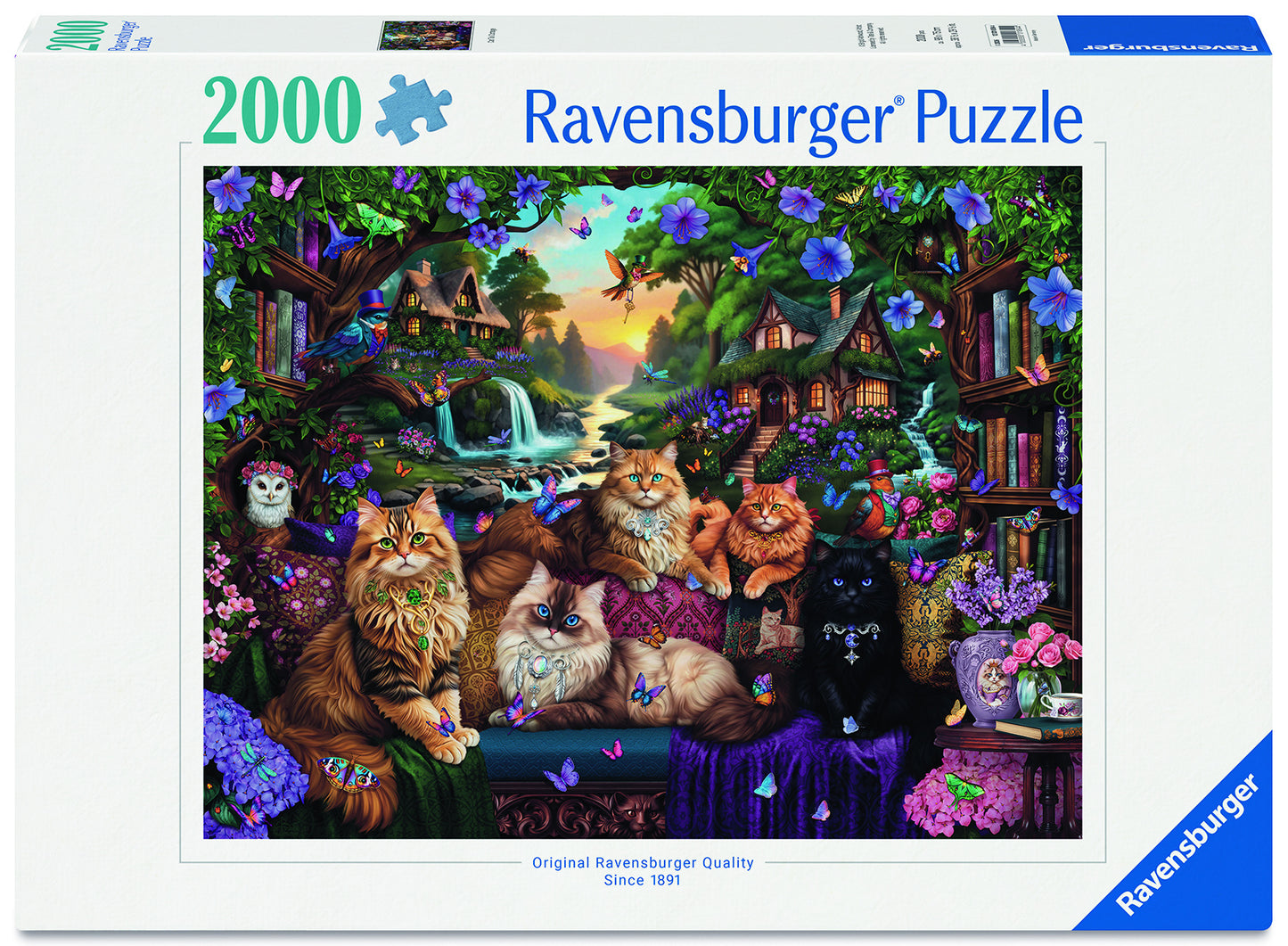 Ravensburger 2000pc Jigsaw Puzzle Cat Tail Cottage