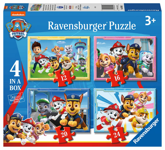 Ravensburger 4 in 1 12-24pc Jigsaw Puzzle Paw Patrol
