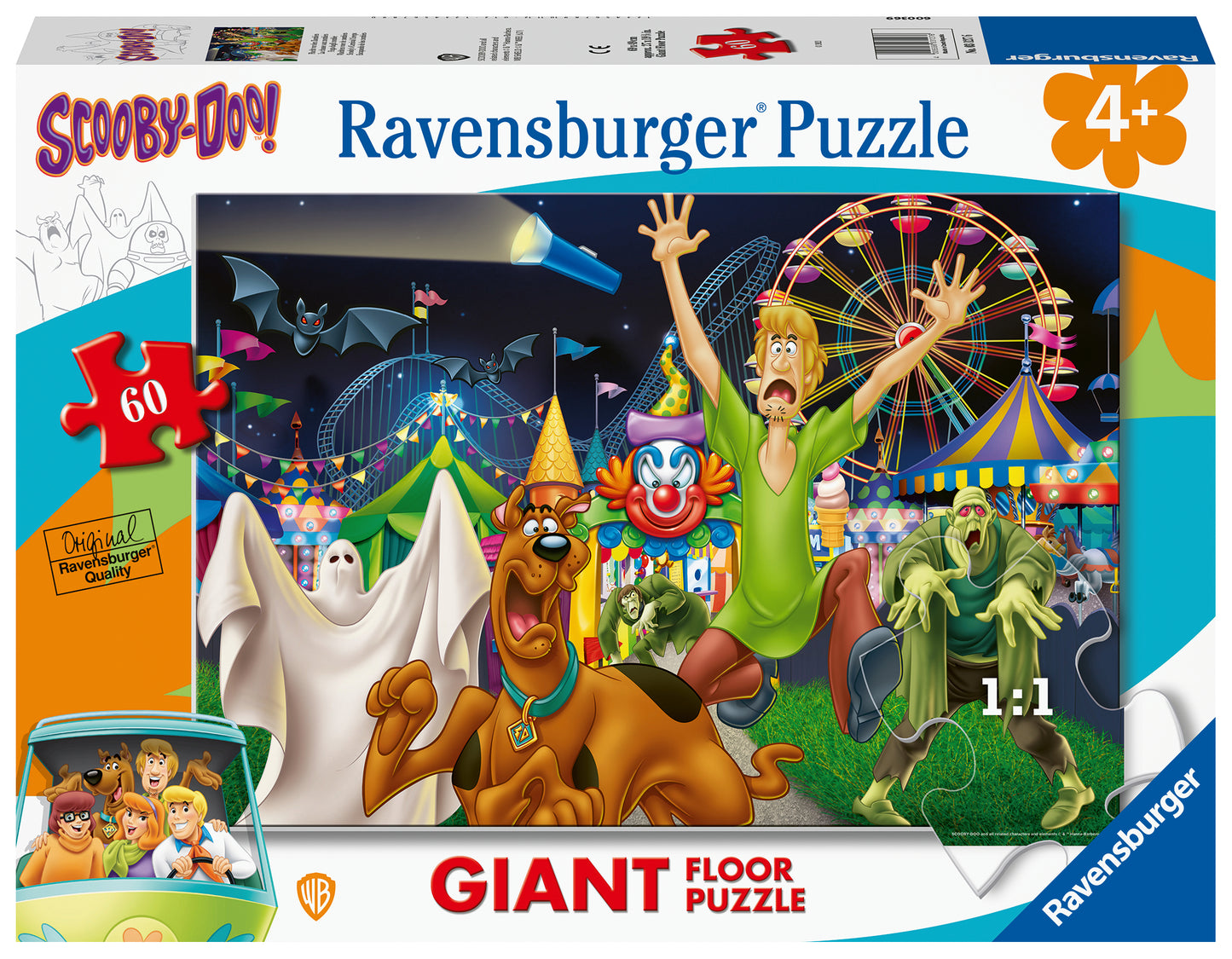 Ravensburger 60pc Giant Floor Puzzle Scooby's Carnival Creeps