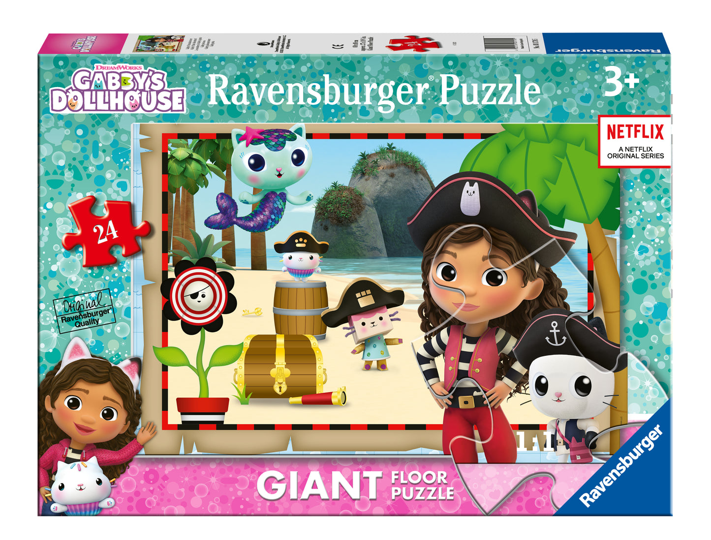 Ravensburger 24pc Giant Floor Puzzle Gabby's Dollhouse Gabby's Pirate Adventures