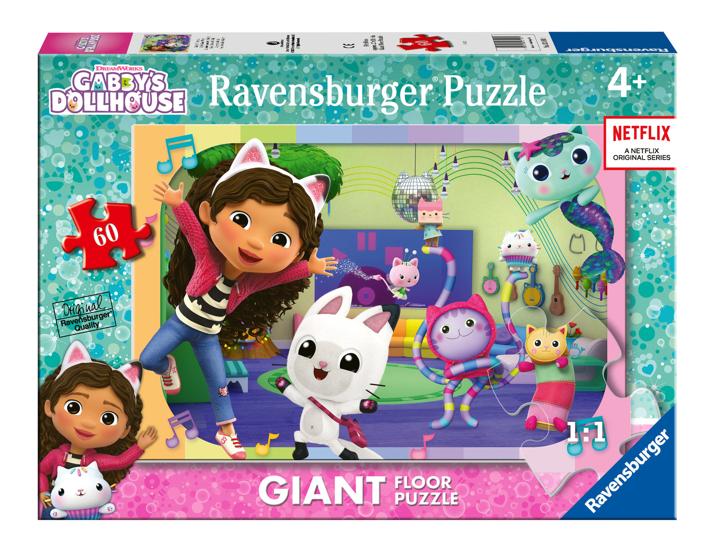 Ravensburger 60pc Giant Floor Jigsaw Puzzle Gabby's Dollhouse