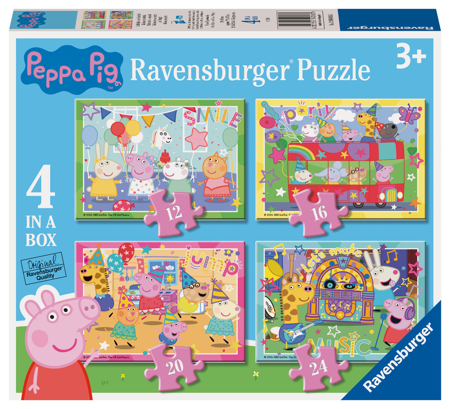 Ravensburger 72pc Jigsaw 4 In A Box Puzzle Peppa Pig Lets Play!