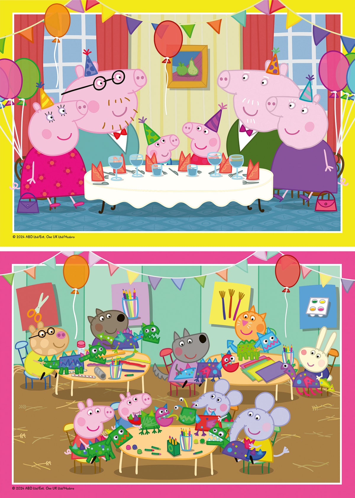 Ravensburger 2x12pc Jigsaw Puzzle Peppa Pig Time to Celebrate!