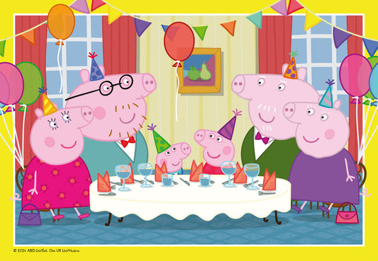Ravensburger 2x12pc Jigsaw Puzzle Peppa Pig Time to Celebrate!