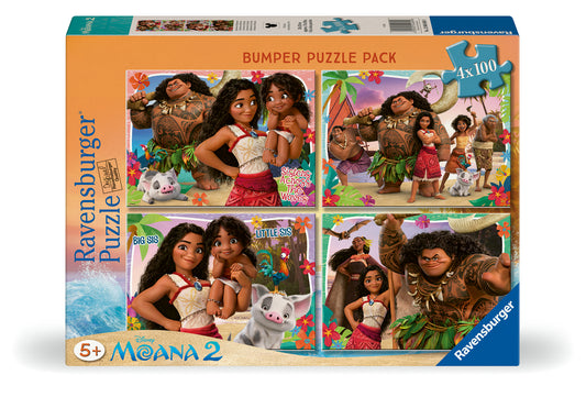 Ravensburger 4x100 Jigsaw Puzzle Disney Moana Bumper Pack