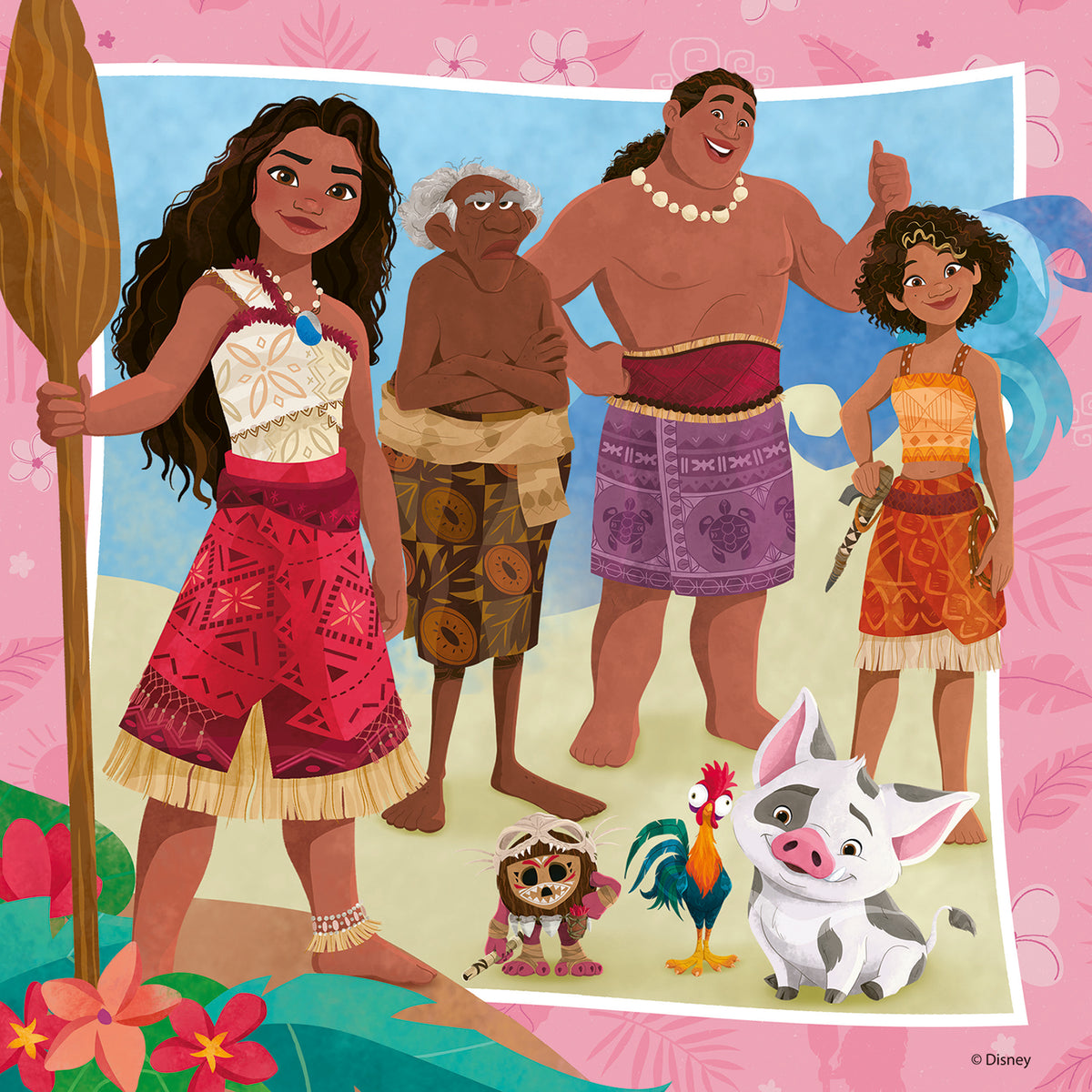 Ravensburger 3x49pc Jigsaw Puzzle Moana Off to New Adventures