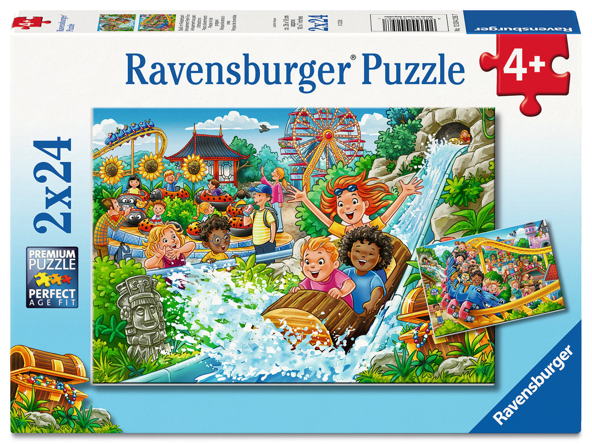 Ravensburger 2x24pc Jigsaw Puzzle Amusement Park Fun