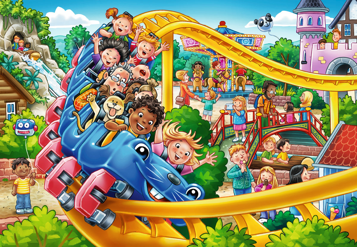 Ravensburger 2x24pc Jigsaw Puzzle Amusement Park Fun