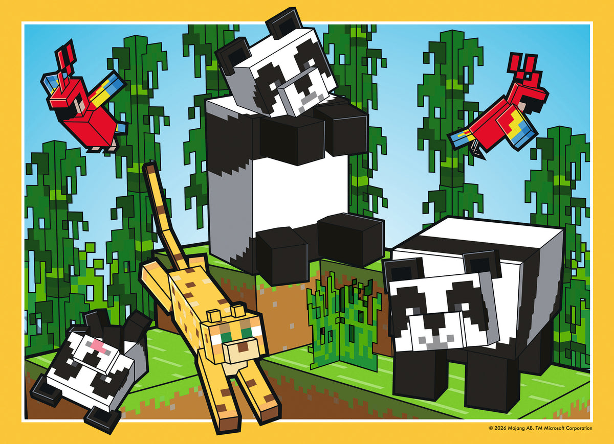 Ravensburger 4x100pc Jigsaw Puzzle Minecraft Realms and Adventures