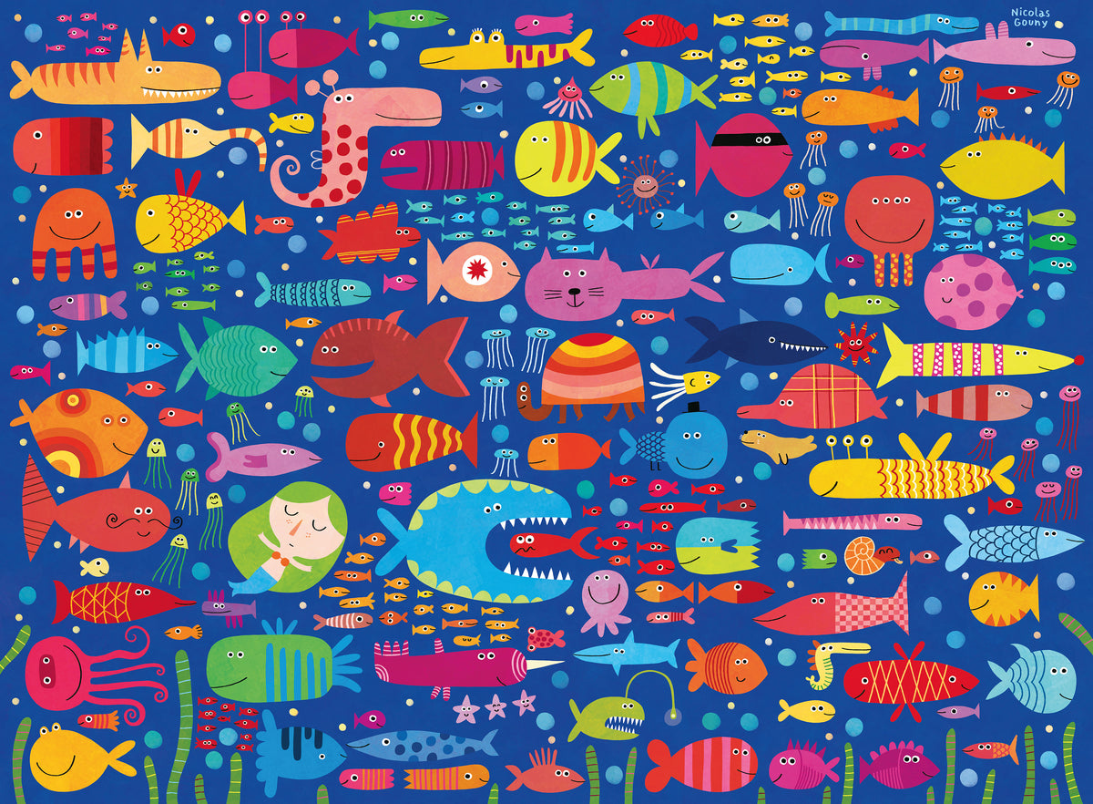 Ravensburger 200pc Jigsaw Puzzle Funny Fish Friends