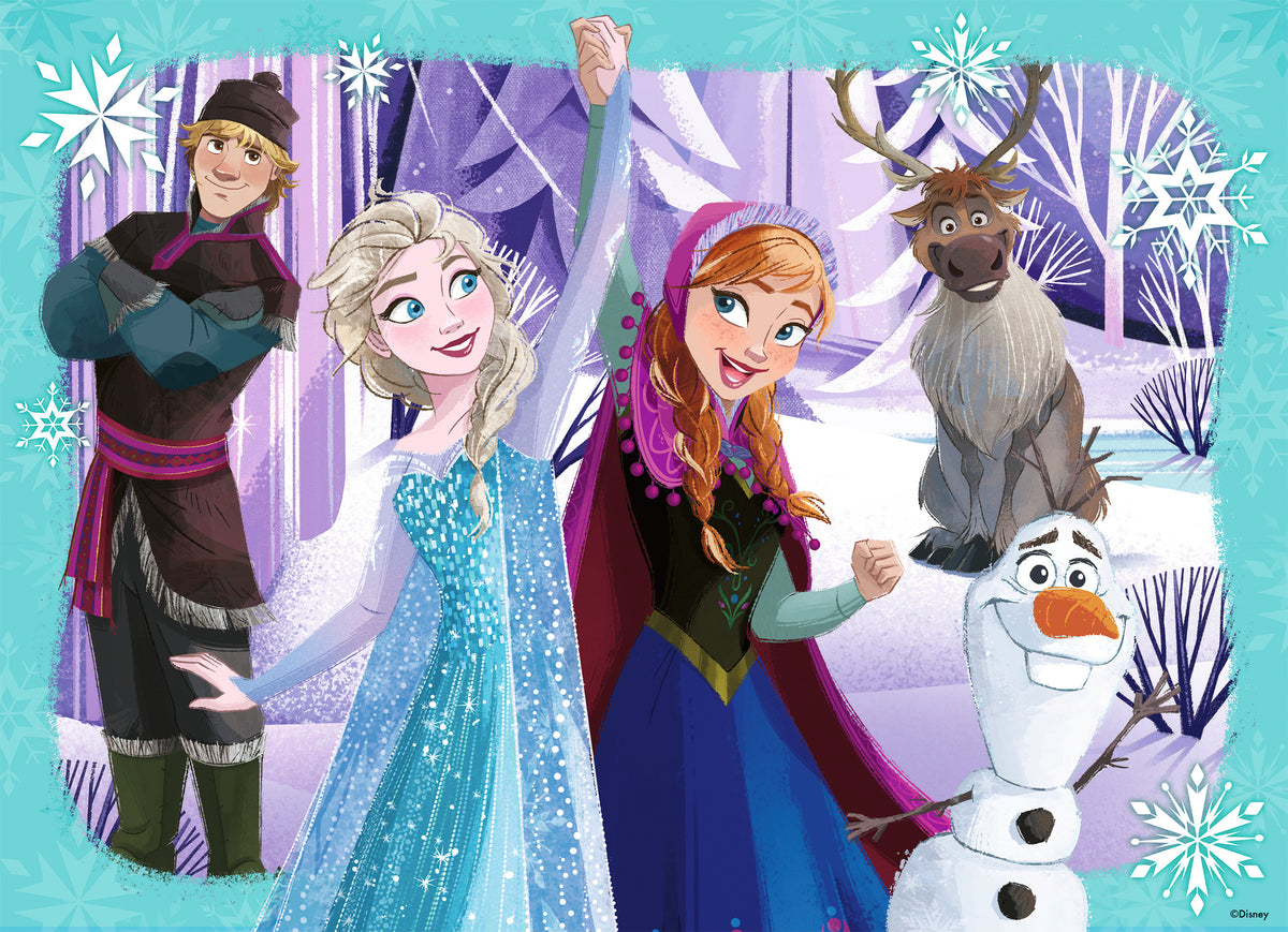 Ravensburger 4x100pc Jigsaw Puzzle Disney Frozen Family Forever