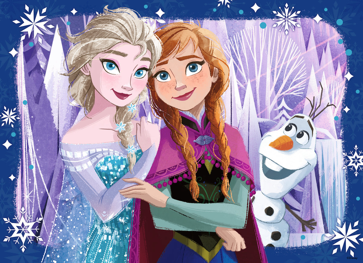 Ravensburger 4x100pc Jigsaw Puzzle Disney Frozen Family Forever