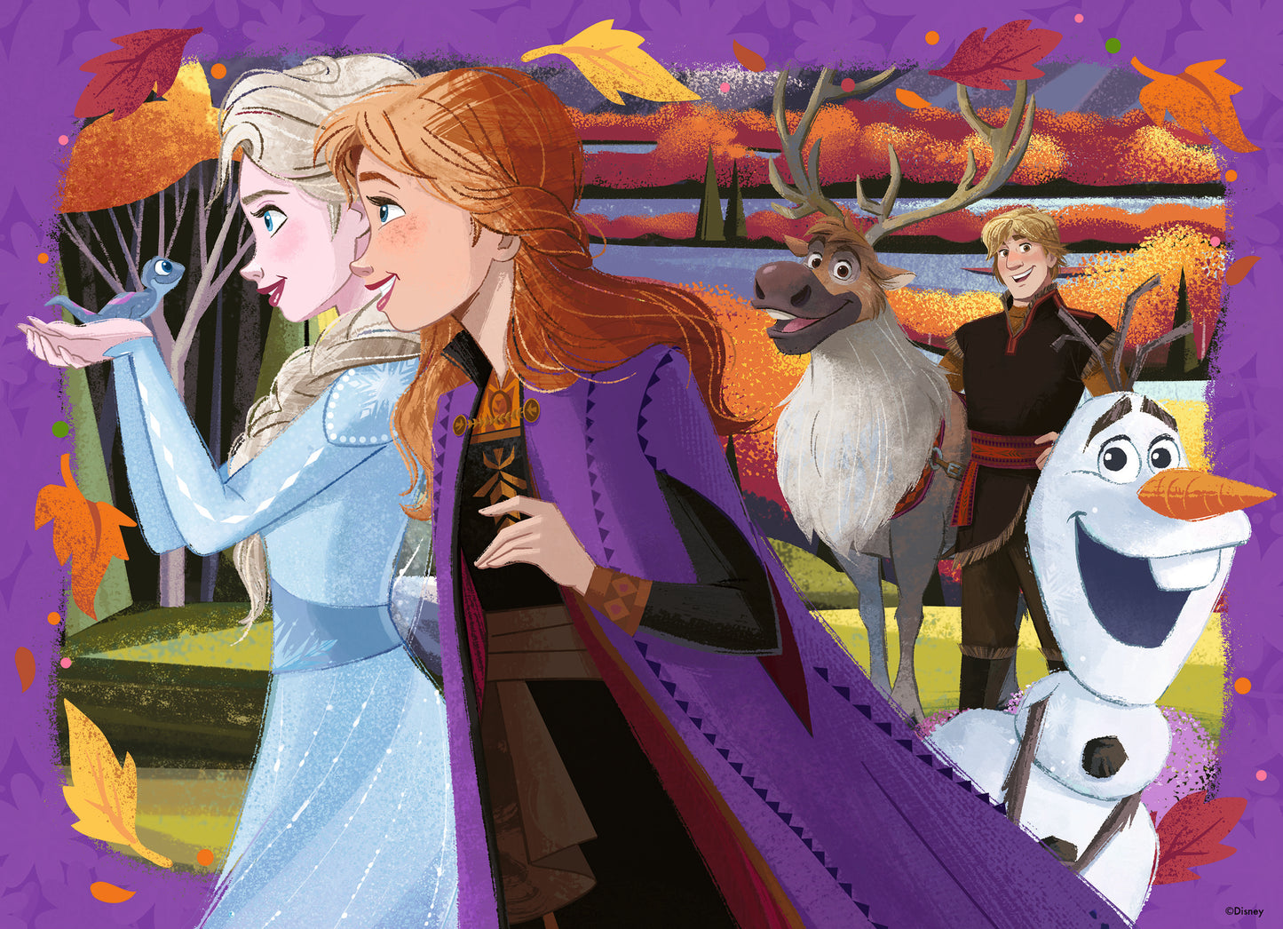 Ravensburger 4x100pc Jigsaw Puzzle Disney Frozen Family Forever