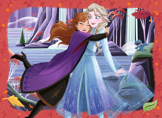 Ravensburger 4x100pc Jigsaw Puzzle Disney Frozen Family Forever