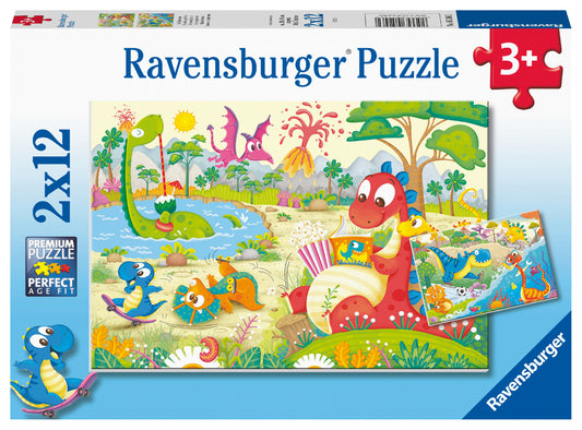 Ravensburger 2x12pc Jigsaw Puzzle My Dino Friends