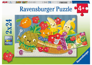 Ravensburger 2x24pc Jigsaw Puzzle Fruit & Veggie Fun