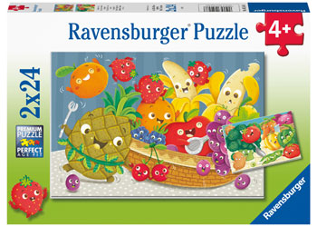 Ravensburger 2x24pc Jigsaw Puzzle Fruit & Veggie Fun