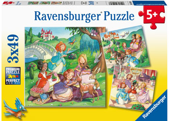 Ravensburger 3x49pc Jigsaw Puzzle Little Princesses