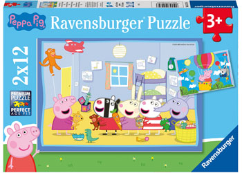 Ravensburger 2x12pc Jigsaw Puzzle Peppa Pig Peppa's Adventures