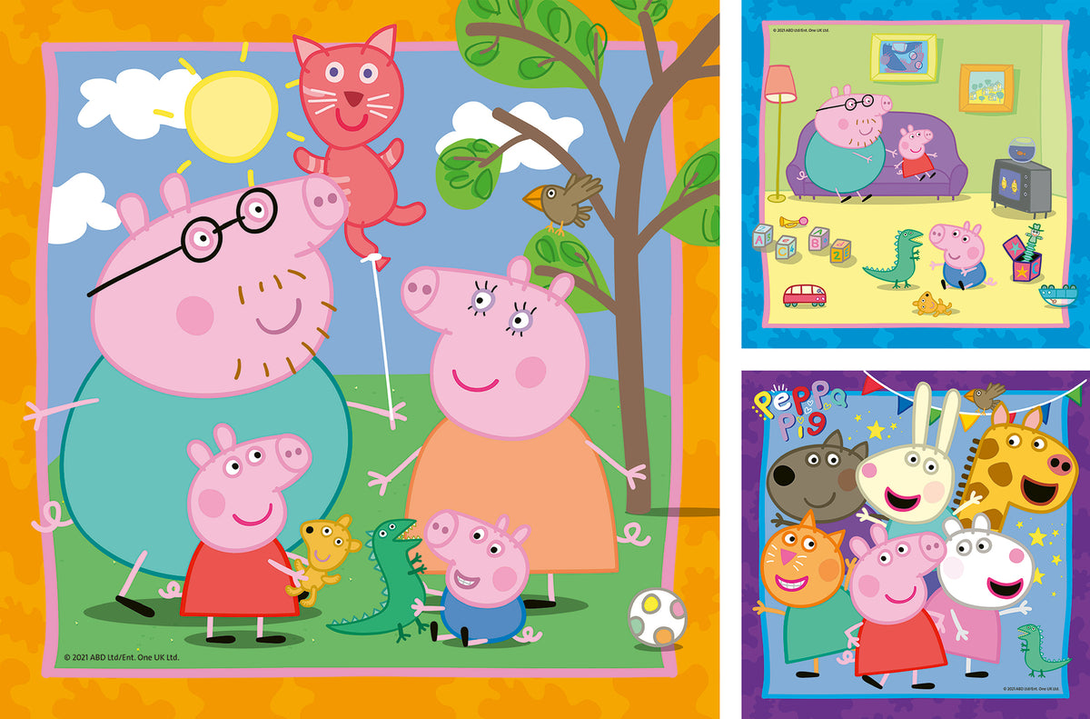 Ravensburger 3x49 Jigsaw Puzzle Peppa's Family & Friends