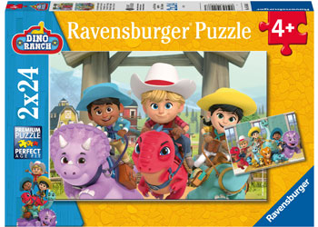 Ravensburger 2x24pc Jigsaw Puzzle Dino Ranch Friendship