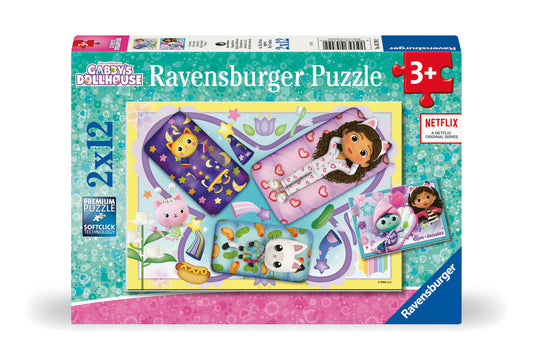 Ravensburger 2x12pc Jigsaw Puzzle Gabby's Dollhouse Magical Sleepover