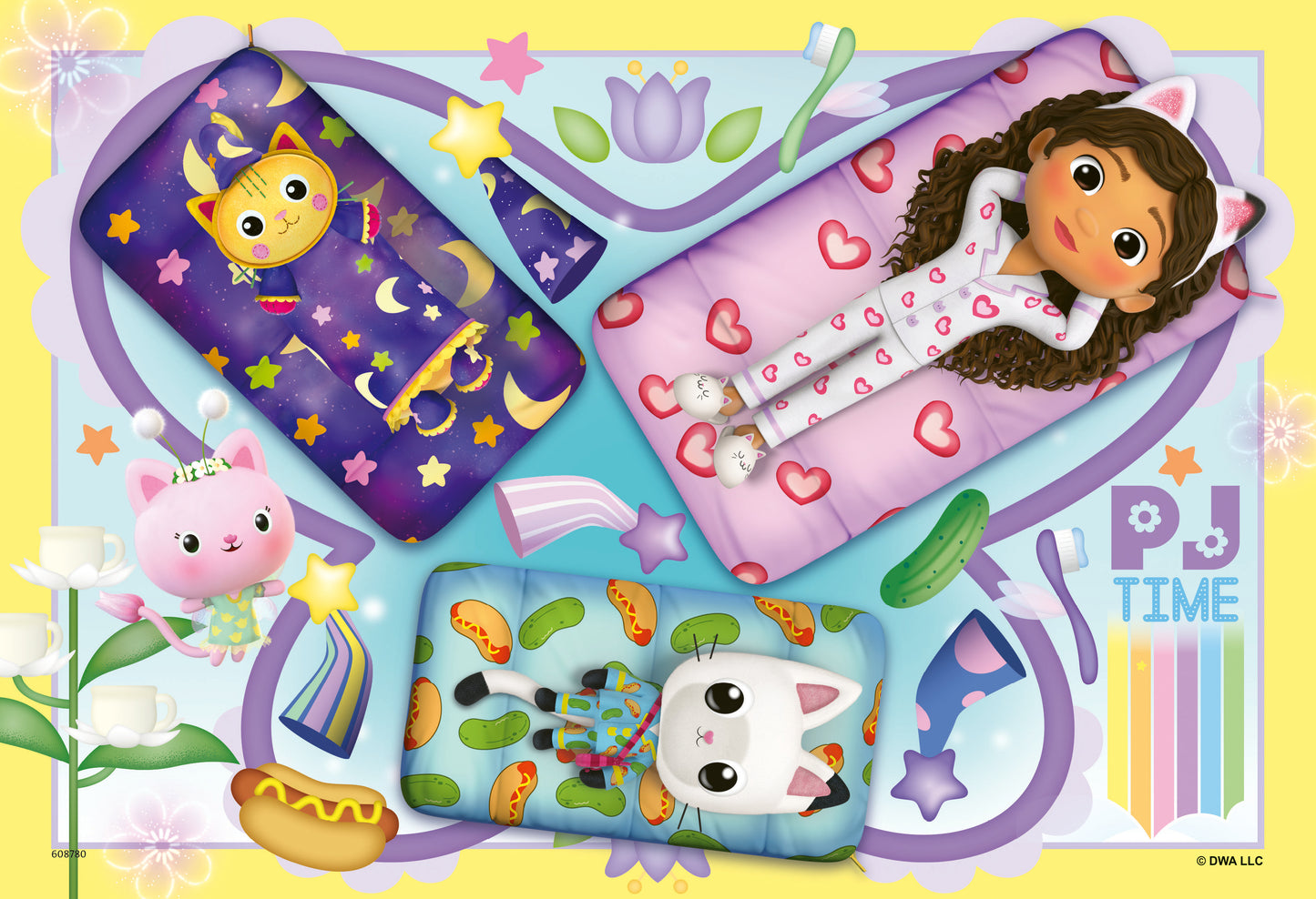 Ravensburger 2x12pv Jigsaw Puzzle Gabby's Dollhouse Magical Sleepover