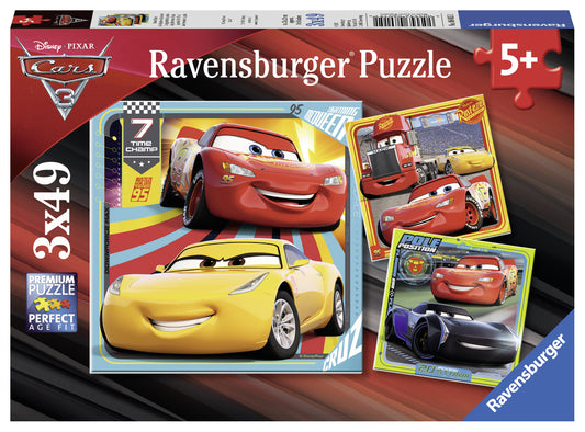 Ravensburger 3x49pc Jigsaw Puzzle Disney Cars 3 Collection