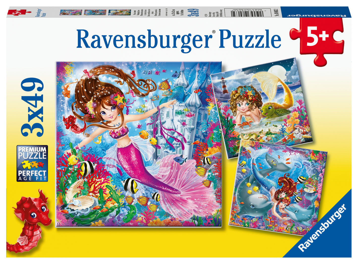 Ravensburger 3x49pc Jigsaw Puzzle Charming Mermaids