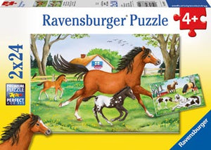 Ravensburger 2x24pc Jigsaw Puzzle World Of Horses