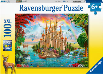 Ravensburger 100pc Jigsaw Puzzle XXL Fairy Castle Rainbow Castle