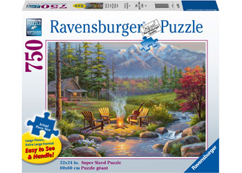 Ravensburger 750pc Jigsaw Puzzle Riversided Livingroom XL Pieces