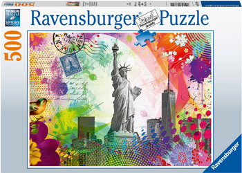 Ravensburger 500pc Jigsaw Puzzle New York Post Card