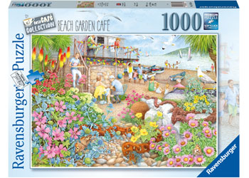 Ravensburger 1000pc Jigsaw Puzzle Beach Garden Cafe