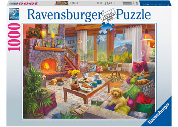 Ravensburger 1000pc Jigsaw Puzzle Cozy Cabin