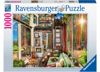 Ravensburger 1000pc Jigsaw Puzzle Tiny House In Redwood Forest