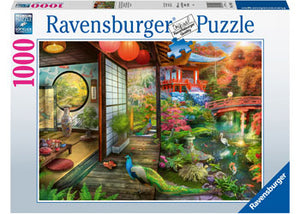 Ravensburger 1000pc Jigsaw Puzzle Japanese Garden Teahouse