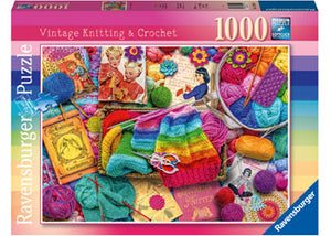 Ravensburger 1000pc Jigsaw Puzzle Vintage Knitting and Crochet