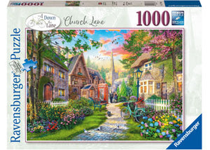 Ravensburger 1000pc Jigsaw Puzzle Down the Lane Church Lane