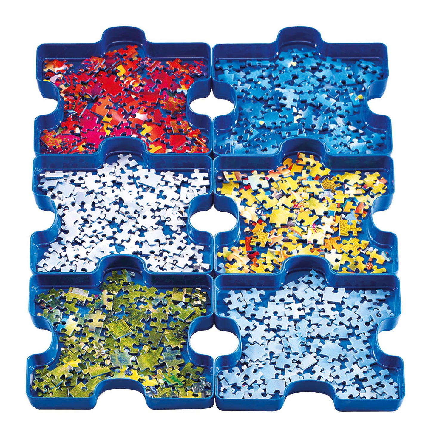Ravensburger Puzzle Sort and Go 300-1000pc Puzzle Sorting Tray 6pk