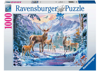 Ravensburger 1000pc Jigsaw Puzzle Deer and Stags in Winter