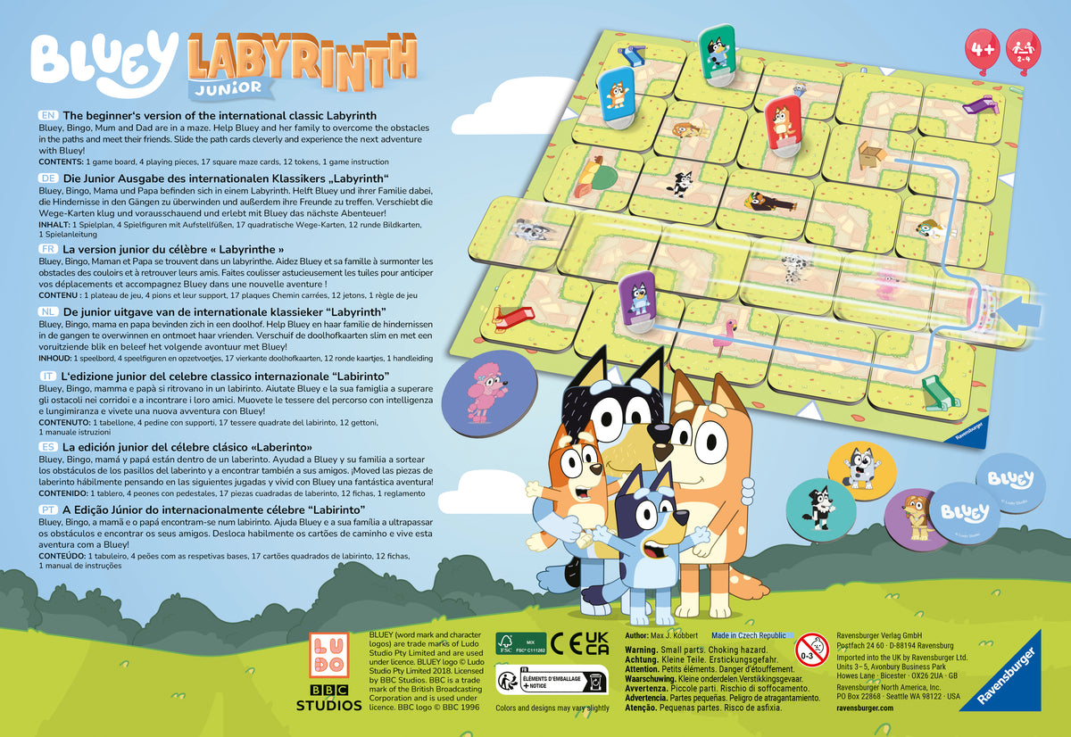 Bluey Junior Labyrinth Game